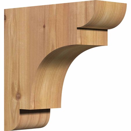 Ekena Millwork New Brighton Smooth Corbel, Western Red Cedar, 3 1/2"W x 10"D x 10"H COR04X10X10NEB00SWR